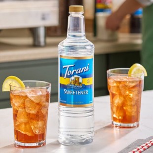 Torani Sugar-Free Sweetener Syrup Plastic Bottle 1 Liter - 6/Case