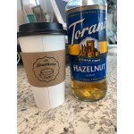 Torani Sugar-Free Hazelnut Flavoring Syrup 750 mL Glass Bottle