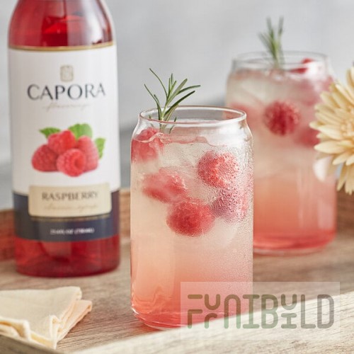 Capora Raspberry Flavoring Syrup 750 mL - 6/Case