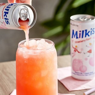 Milkis Strawberry Milk Soda 8.45 fl. oz. - 30/Case Milkis Strawberry Milk Soda 8.45 fl. oz. - 30/Case