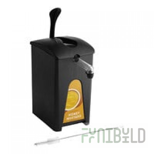 Heinz Keystone 1.5 Gallon Gold Plastic Honey Mustard Pump Dispenser
