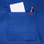 Chef Revival Royal Blue Poly-Cotton Customizable Bib Apron with 1 Pocket - 34 Chef Revival Royal Blue Poly-Cotton Customizable Bib Apron with 1 Pocket - 34