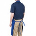 Chef Revival Royal Blue Poly-Cotton Customizable Bib Apron with 1 Pocket - 34 Chef Revival Royal Blue Poly-Cotton Customizable Bib Apron with 1 Pocket - 34
