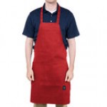 Chef Revival Royal Blue Poly-Cotton Customizable Bib Apron with 1 Pocket - 34 Chef Revival Royal Blue Poly-Cotton Customizable Bib Apron with 1 Pocket - 34
