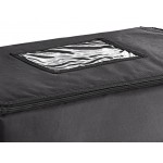 Choice Insulated Food Delivery Bag / Pan Carrier with Microcore Thermal Hot or Cold Pack Kit, Black Nylon, 23