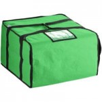 Choice Insulated Food Delivery Bag / Pan Carrier with Microcore Thermal Hot or Cold Pack Kit, Black Nylon, 23