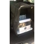 Choice Insulated Food Delivery Bag / Pan Carrier with Microcore Thermal Hot or Cold Pack Kit, Black Nylon, 23
