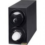 San Jamar L22CS2951BK Sentry Black 2-Slot Vertical 8 - 44 oz. Countertop Cup and 8-24oz. Lid Dispenser Cabinet with Straw Bin San Jamar L22CS2951BK Sentry Black 2-Slot Vertical 8 - 44 oz. Countertop Cup and 8-24oz. Lid Dispenser Cabinet with Straw Bin