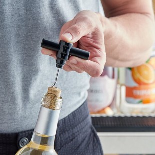 Choice Black Plastic Pocket Corkscrew