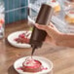Choice 12 oz. Brown Wide Mouth Squeeze Bottle - 6/Pack