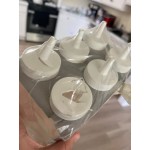 Choice 12 oz. Brown Wide Mouth Squeeze Bottle - 6/Pack