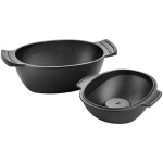 Outset® 76495 2 Quart Cast Iron Mussel Pot