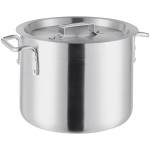 Choice 10 Qt. Standard Weight Aluminum Stock Pot with Cover Choice 10 Qt. Standard Weight Aluminum Stock Pot with Cover