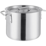 Choice 10 Qt. Standard Weight Aluminum Stock Pot with Cover Choice 10 Qt. Standard Weight Aluminum Stock Pot with Cover