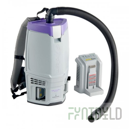 Scratch and Dent ProTeam GoFit® 6 107784 4.0 Ah 6 Qt. Cordless Backpack Vacuum with 107532 ProBlade Hard Surface and Carpet Kit