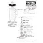 Waring 007314W Blending Assembly with Drive Coupling Waring 007314W Blending Assembly with Drive Coupling