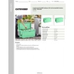 CaterGator CG100SF Seafoam 110 Qt. Rotomolded Outdoor Cooler / Ice Chest