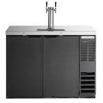 Beverage-Air DD48HC-1-B Double Tap Kegerator Beer Dispenser - Black, (2) 1/2 Keg Capacity