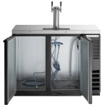 Beverage-Air DD48HC-1-B Double Tap Kegerator Beer Dispenser - Black, (2) 1/2 Keg Capacity