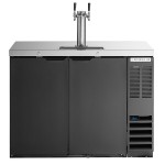 Beverage-Air DD48HC-1-B Double Tap Kegerator Beer Dispenser - Black, (2) 1/2 Keg Capacity