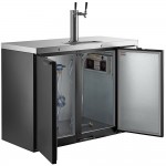 Beverage-Air DD48HC-1-B Double Tap Kegerator Beer Dispenser - Black, (2) 1/2 Keg Capacity