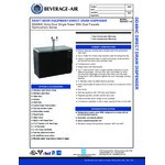 Beverage-Air DD48HC-1-B Double Tap Kegerator Beer Dispenser - Black, (2) 1/2 Keg Capacity