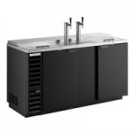 Beverage-Air DD48HC-1-B Double Tap Kegerator Beer Dispenser - Black, (2) 1/2 Keg Capacity