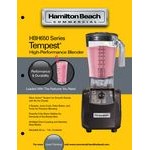 Hamilton Beach HBH650-CE Tempest 3 hp 64 oz. High Performance Bar Blender - 220-240V (International Use Only) Hamilton Beach HBH650-CE Tempest 3 hp 64 oz. High Performance Bar Blender - 220-240V (International Use Only)