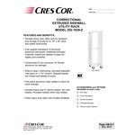Cres Cor 252-1839-Z 39 Pan End Load Correctional Aluminum Bun / Sheet Pan Rack with Extruded Sidewalls - Assembled