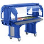 Cambro VBRHD5186 Navy Blue 5' Versa Food / Salad Bar with Heavy-Duty Casters Cambro VBRHD5186 Navy Blue 5' Versa Food / Salad Bar with Heavy-Duty Casters