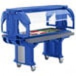 Cambro VBRHD5186 Navy Blue 5' Versa Food / Salad Bar with Heavy-Duty Casters Cambro VBRHD5186 Navy Blue 5' Versa Food / Salad Bar with Heavy-Duty Casters