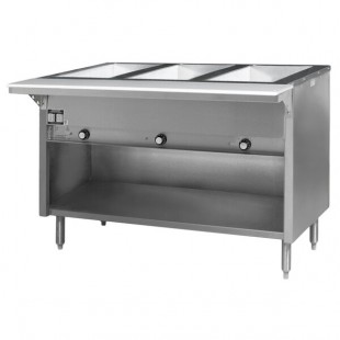 Eagle Group HT3OB-240-3 Spec Master Series Three Pan Open Well Electric Hot Food Table with Open Front - 240V, 3 Phase
