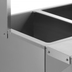 Avantco STE-4SGH Four Pan Open Well Electric Steam Table with Undershelf, Overshelf, and Sneeze Guard - 208/240V, 3000W