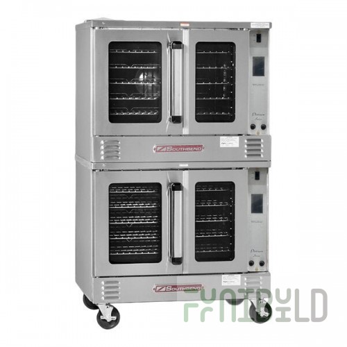 Southbend PCE15S/TD Platinum Series 5-Shelf Double Deck Full Size Standard Electric Convection Oven with Touchscreen Controls - 208V, 1 Phase, 7.5 kW