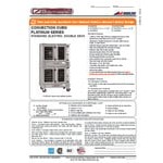 Southbend PCE15S/TD Platinum Series 5-Shelf Double Deck Full Size Standard Electric Convection Oven with Touchscreen Controls - 208V, 1 Phase, 7.5 kW