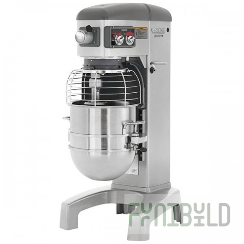 Hobart Legacy+ HL400-1 40 Qt. Planetary Floor Mixer with Guard - 240V, 3 Phase, 1 1/2 hp