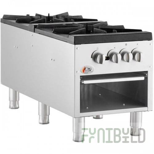 Cooking Performance Group CPG-DSPR-N Natural Gas Stock Pot Range - 160,000 BTU