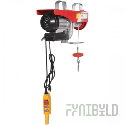 Vestil Red Steel Electric Mini Cable Hoist MINI-10 - 1000 lb. Capacity