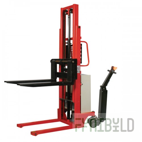 Wesco Industrial Products 2,200 lb. Power Drive Fork Stacker with 98 1/4