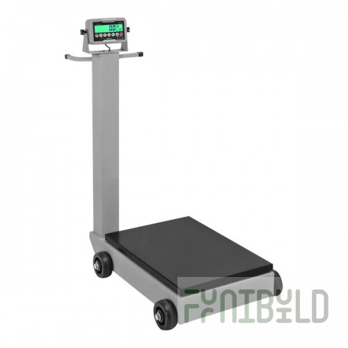 Cardinal Detecto 500 lb. Portable Digital Floor Scale with 185B Indicator and Tower Display, Legal for Trade 5852F-185B