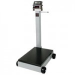 Cardinal Detecto 500 lb. Portable Digital Floor Scale with 185B Indicator and Tower Display, Legal for Trade 5852F-185B
