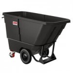 Suncast RMTTSD150D 1.5 Cubic Yard Black Standard-Duty Tilt Truck / Trash Cart (1300 lb.)