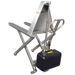 Wesco Industrial Products 272860 2,200 lb. Stainless Steel Electric Telescoping High Lift Pallet Truck