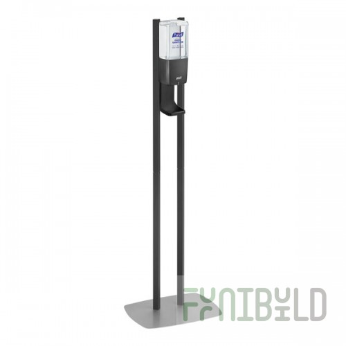 PURELL® 8214-DS ES10 1,200 mL Graphite Automatic Hand Sanitizer Dispenser with Floor Stand