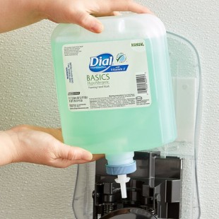 Dial Basics DIA32493 1.7 Liter Hypoallergenic Vitamin E Foaming Hand Wash Refill - 3/Case
