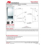 American Specialties, Inc. Simplicity 10-6452-9 Surface-Mounted C-Fold / Multifold Paper Towel Dispenser