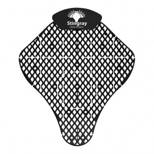 WizKid Stingray STGRY-BLK/F Black Forest Scent Urinal Screen - 6/Case WizKid Stingray STGRY-BLK/F Black Forest Scent Urinal Screen - 6/Case