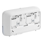 Tork Elevation OptiServe 558060 Coreless High-Capacity White Double Roll Toilet Tissue Dispenser T5 / T7 Tork Elevation OptiServe 558060 Coreless High-Capacity White Double Roll Toilet Tissue Dispenser T5 / T7