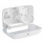 Tork Elevation OptiServe 558060 Coreless High-Capacity White Double Roll Toilet Tissue Dispenser T5 / T7 Tork Elevation OptiServe 558060 Coreless High-Capacity White Double Roll Toilet Tissue Dispenser T5 / T7