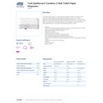 Tork Elevation OptiServe 558060 Coreless High-Capacity White Double Roll Toilet Tissue Dispenser T5 / T7 Tork Elevation OptiServe 558060 Coreless High-Capacity White Double Roll Toilet Tissue Dispenser T5 / T7